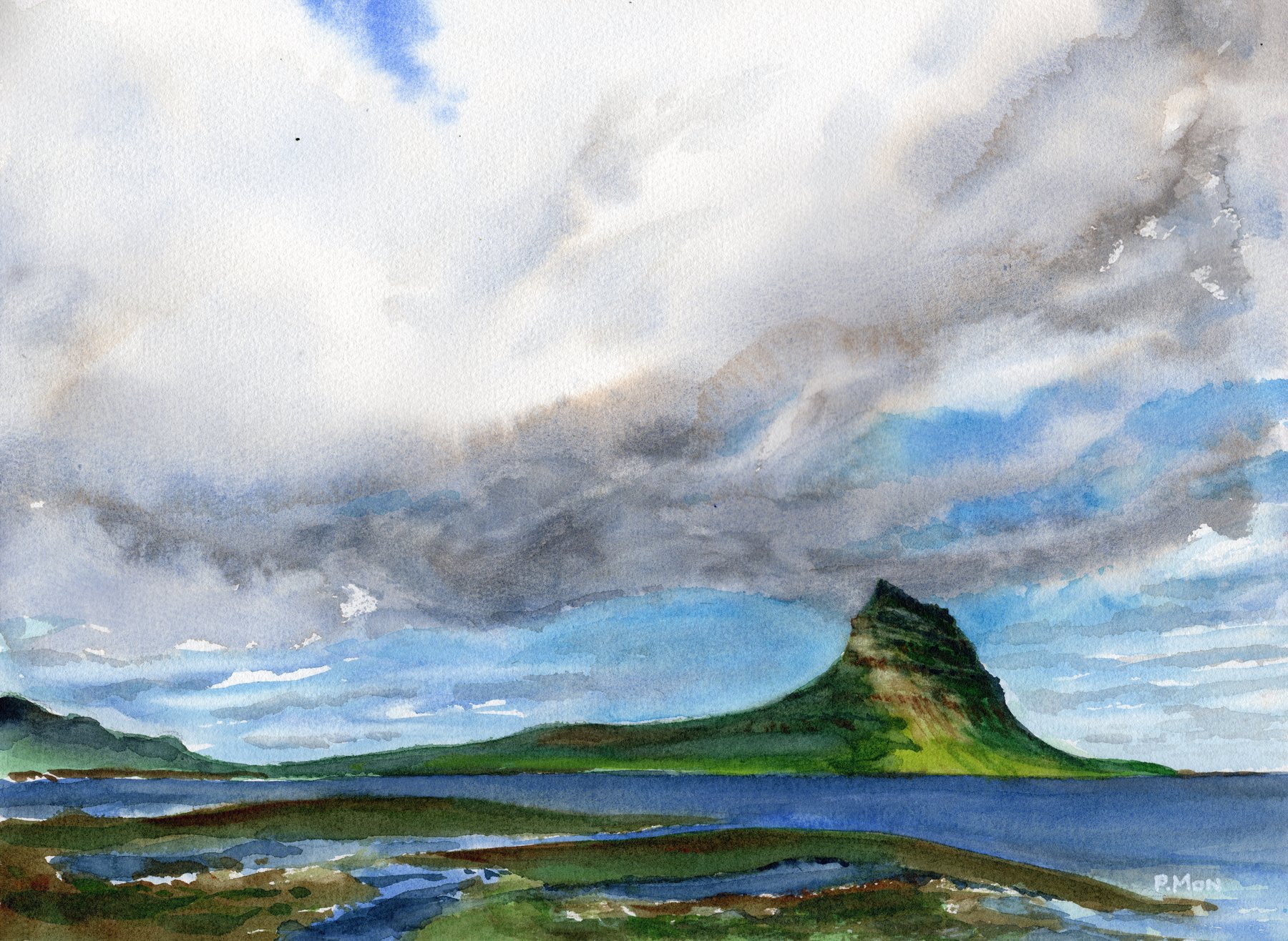 Cloud Scape at Kirkjufell Iceland
